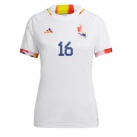 Fotballdrakt Dame Belgia Thorgan Hazard #16 Bortedrakt VM 2022 Kortermet